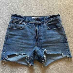 Abercrombie & Fitch Distressed Blue Denim Cutoff Shorts